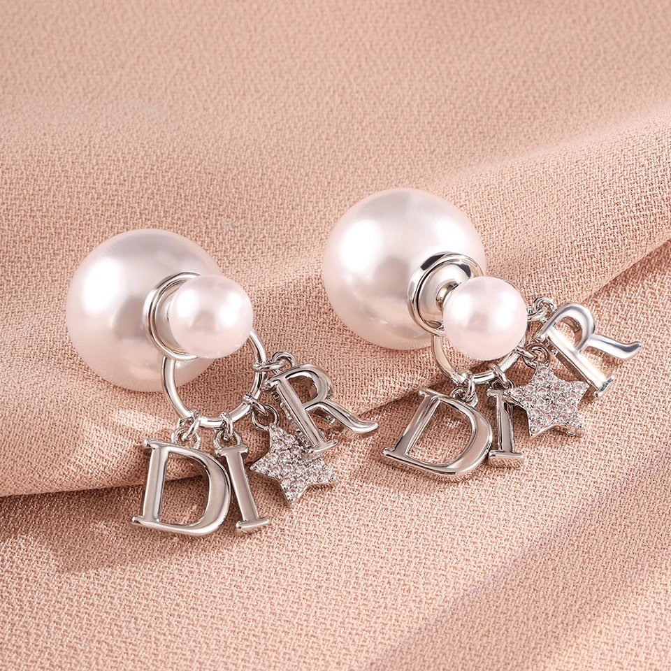 Elegant Business Pearl Star Earrings Suitable For Women To Wear Fashionable Jewelry For Travel, Banquets, And Parties