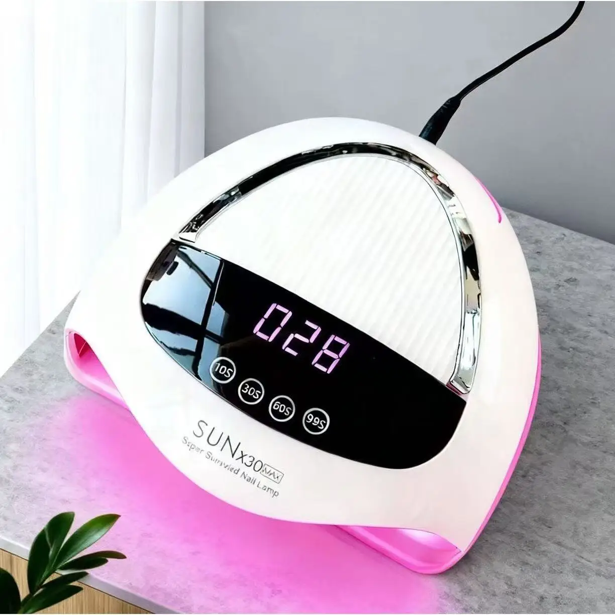 2026 New 380W 90LEDs LCD Touch Screen UV LED Nail Lamp Home Use Quick Drying Gel Polish Curing Dryer