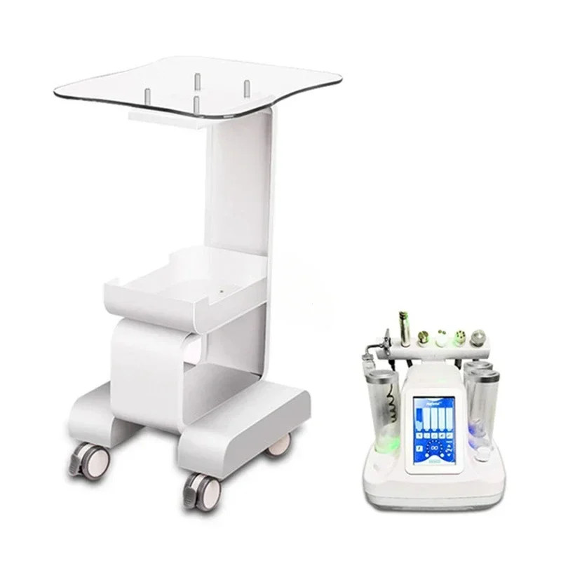 

Luxury Acrylic Salon Trolleys Beauty Salon Tool Trolley Modern Simple Home Multi-layer Rack with Wheels salon furniture