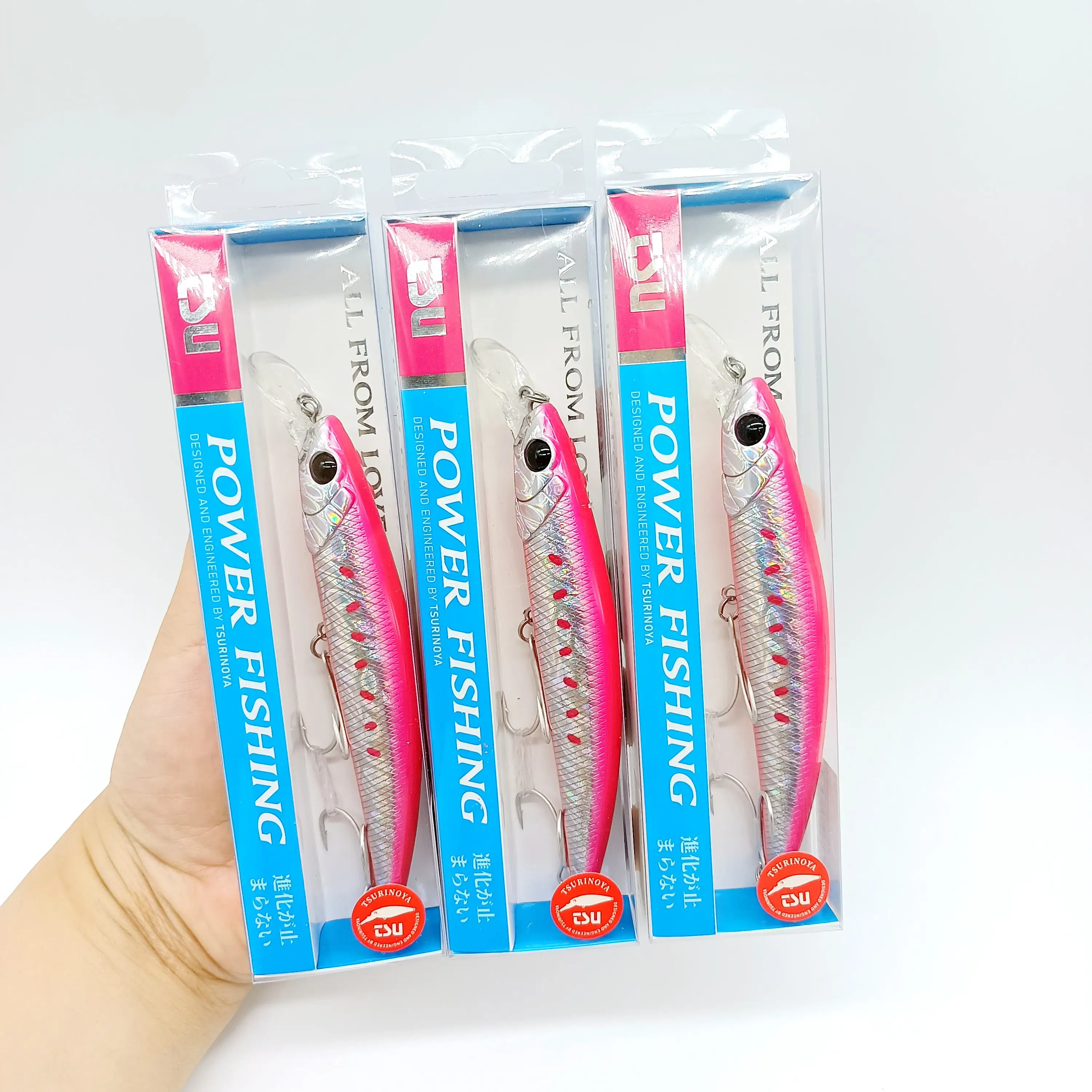 TSURINOYA 3PCS Sinking Minnow 110S DW77 110mm 22g Lange Casting Angeln Locken Große Forelle Seebarsch meer Angeln Harten köder