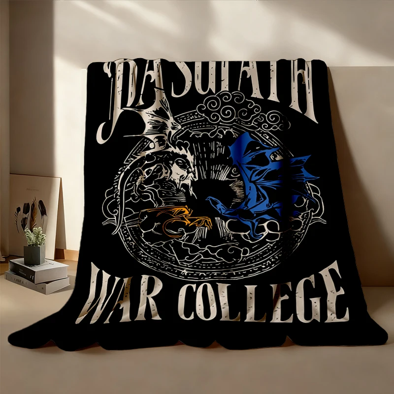 Basgiath War College Flannel Throw, Fourth Wing Cozy Blanket, Dragon Rider Warm Blanket, Romantasy Reader Merch