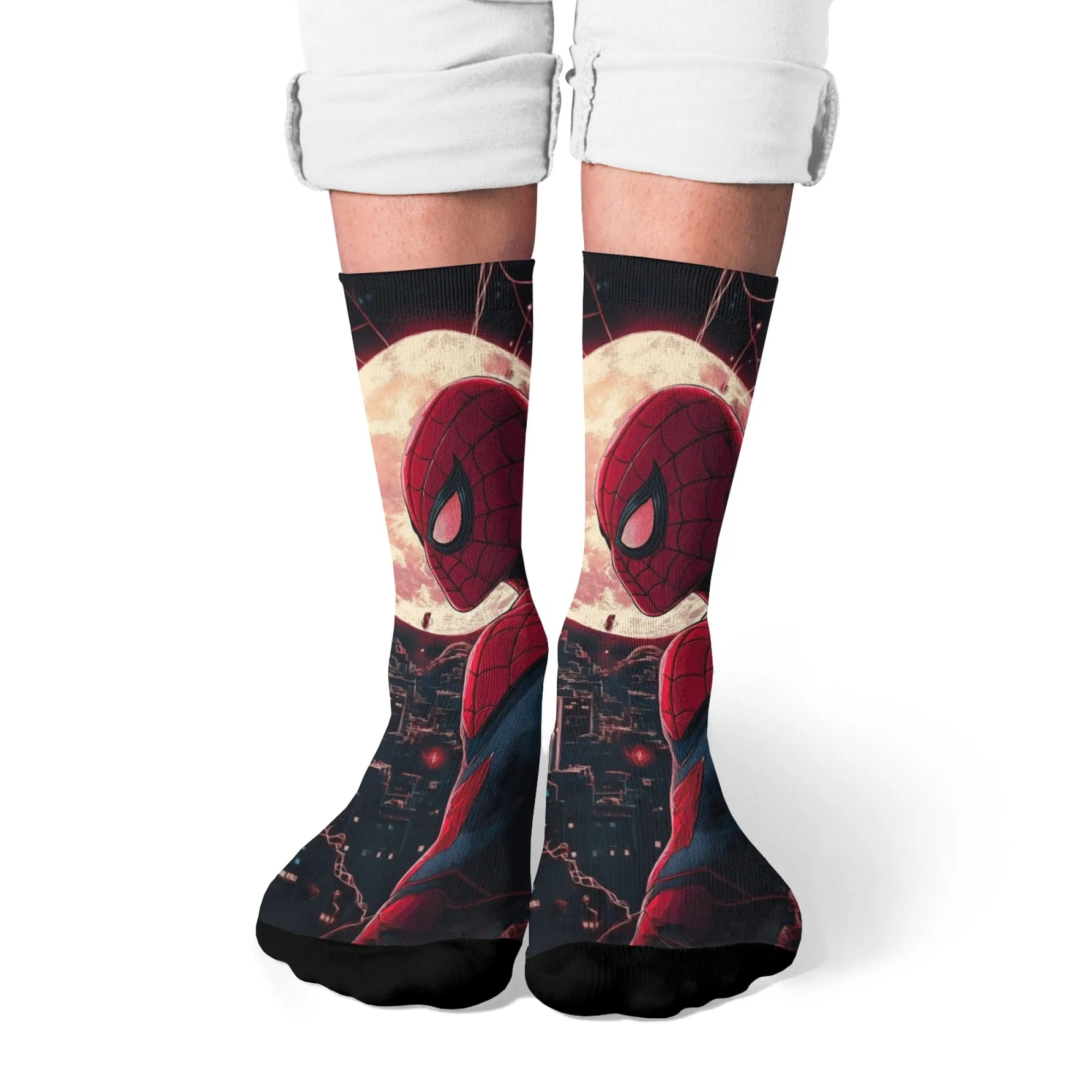 

Повседневные носки на тему «Человека-паука», удобные дышащие нескользящие мужские носки, новинка, уличные носки в стиле Харадзюку в стиле ретро в стиле хип-хоп, подарок