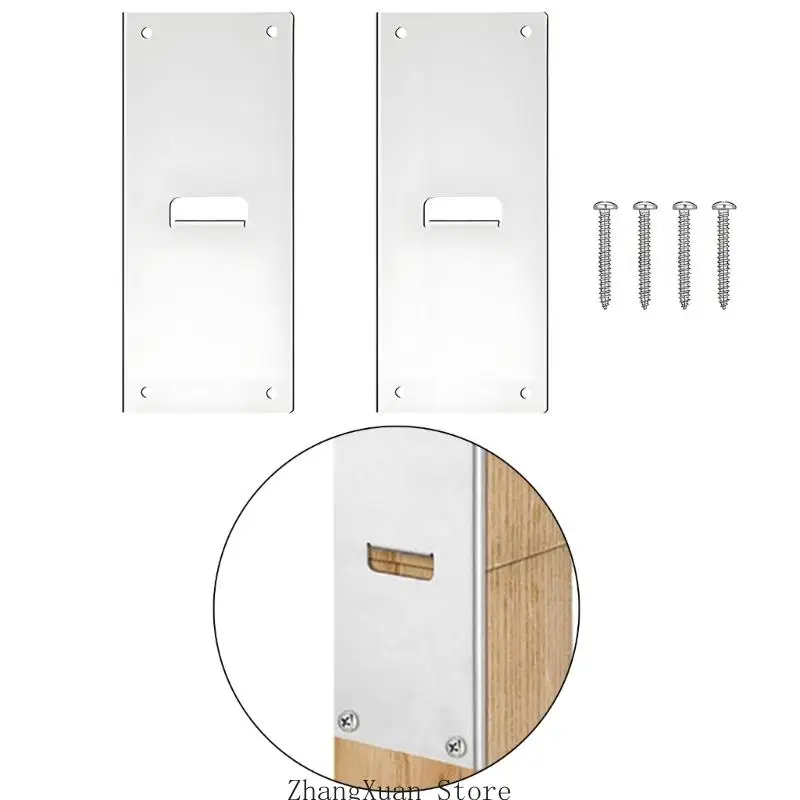 Metall-Briefkasten-Stützhalterungs-Set für 4 x 4 Holzpfosten, Heimprojekte, 2er-Set, 3 x – Detail 3