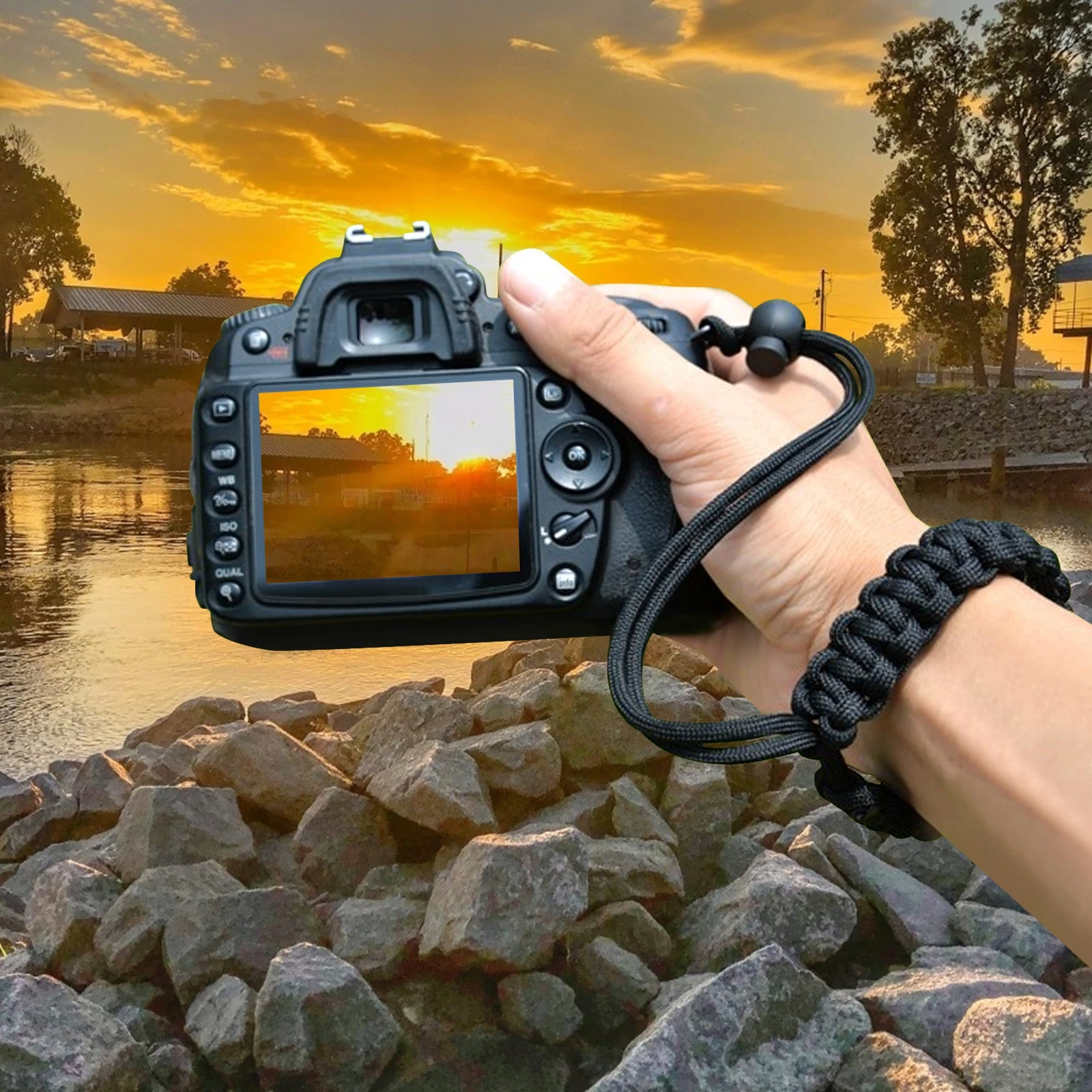 

Camera Wrist Strap for Professional Photographers Rope Lanyard Wristband Photography Adjustable Action