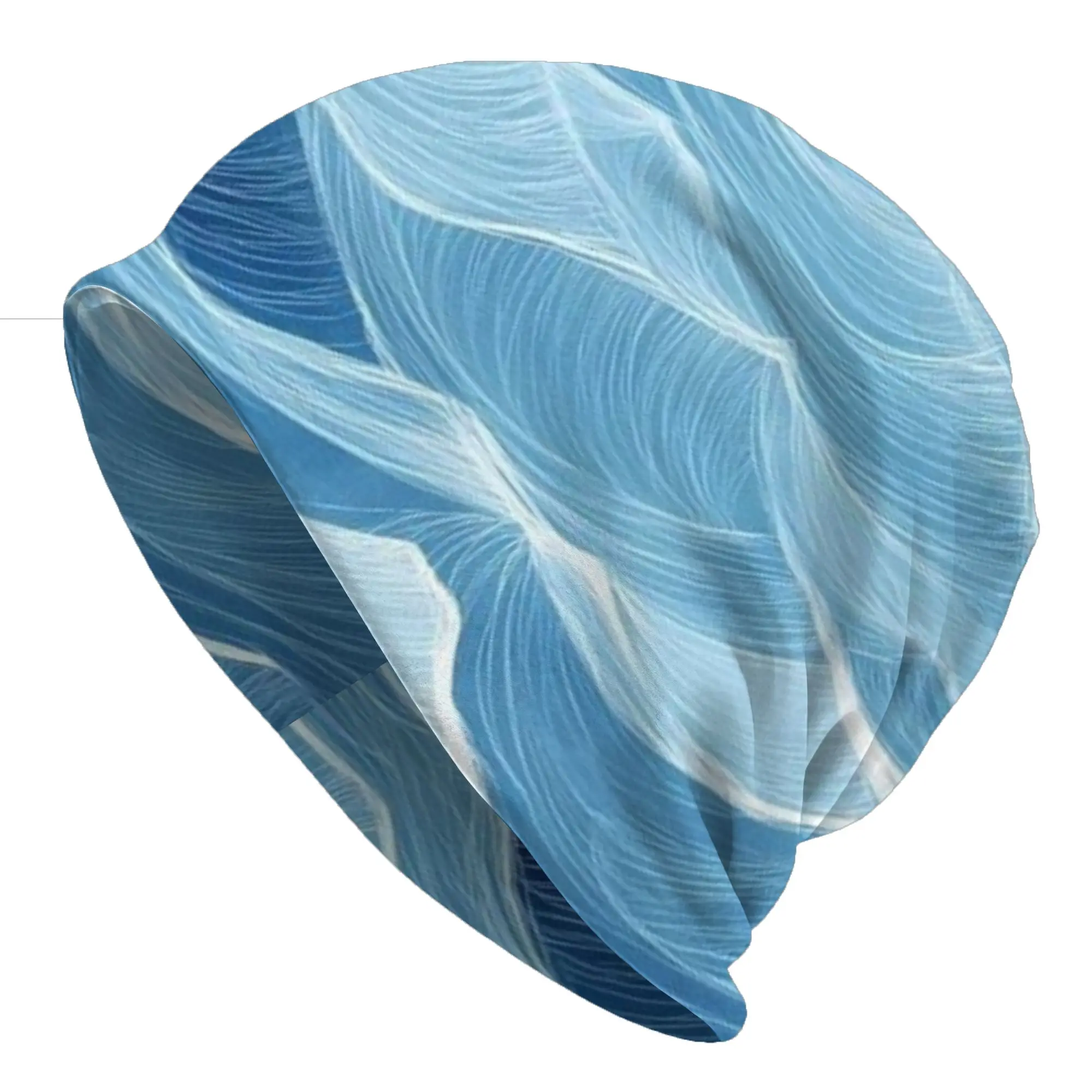 Blue (9) Fashion Caps For Men Women Sea Wave Ski Caps Soft Bonnet Hats Skullies & Beanies Hat