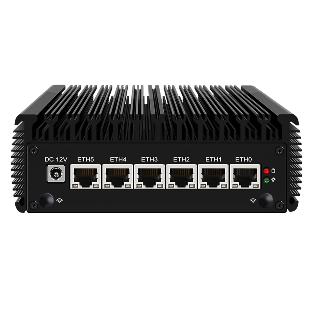 PfSense сетевой маршрутизатор 6 * Intel i225 2,5G Lan Celeron J4125 четырехъядерный 2 * DDR4 6x2500M Nics безвентиляторный мини-ПК NUC OPNsense Openwrt