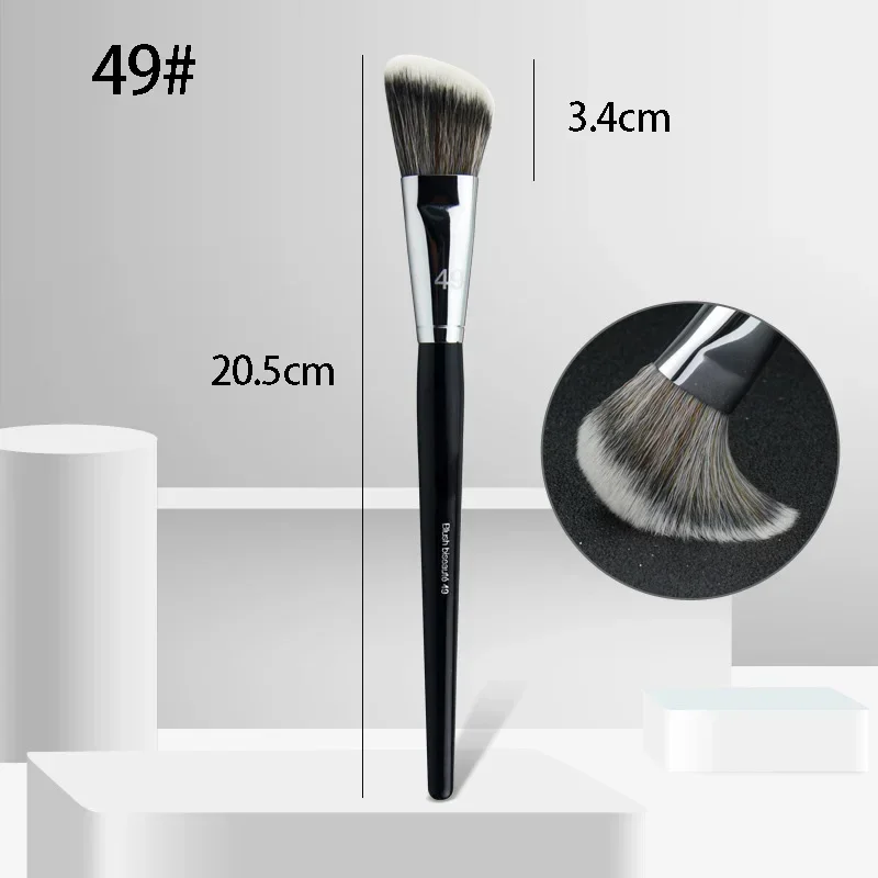 Profession Wool Fiber Blush Powder Makeup Brush Contour Foundatlon Shadow Definer Brush Blending Highlighter Cosmetics Tool