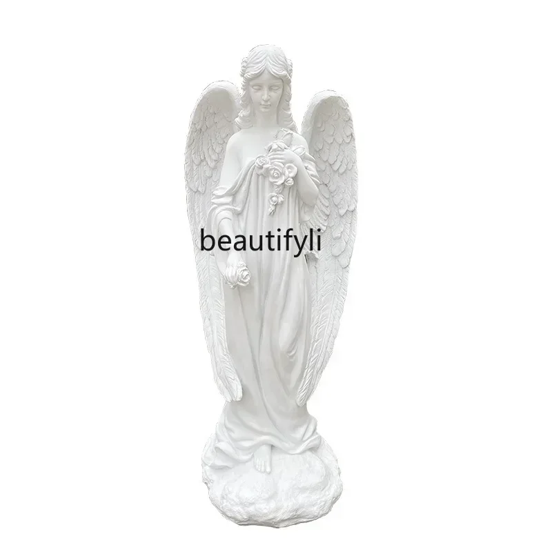 TTT European Resin Figure Art Angel Sculpture Muse Statue Home Decorations Floor-to-ceiling Large Ornament Wedding Props