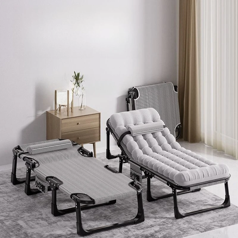 

Lunch break folding bed office recliner single bed simple portable escort home multi-functional adult