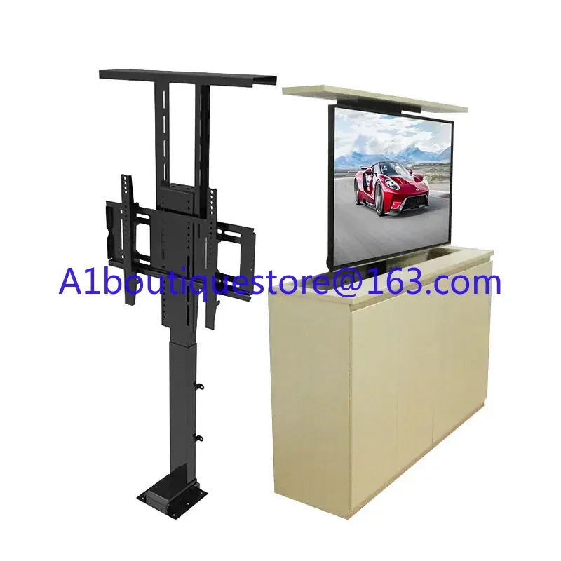 Electric automatic Height Adjustable Remote control Cabinet bedside  lift TV stand /Floor stand Lift up and down TV bracket