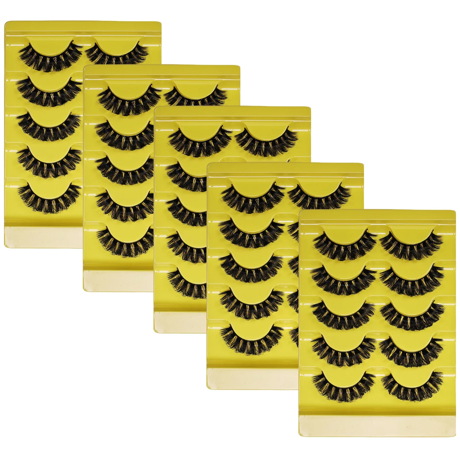 15 paia/25 paia 3D ciglia finte striscia russa DD Curl ciglia finte soffici volume estensione ciglia trucco