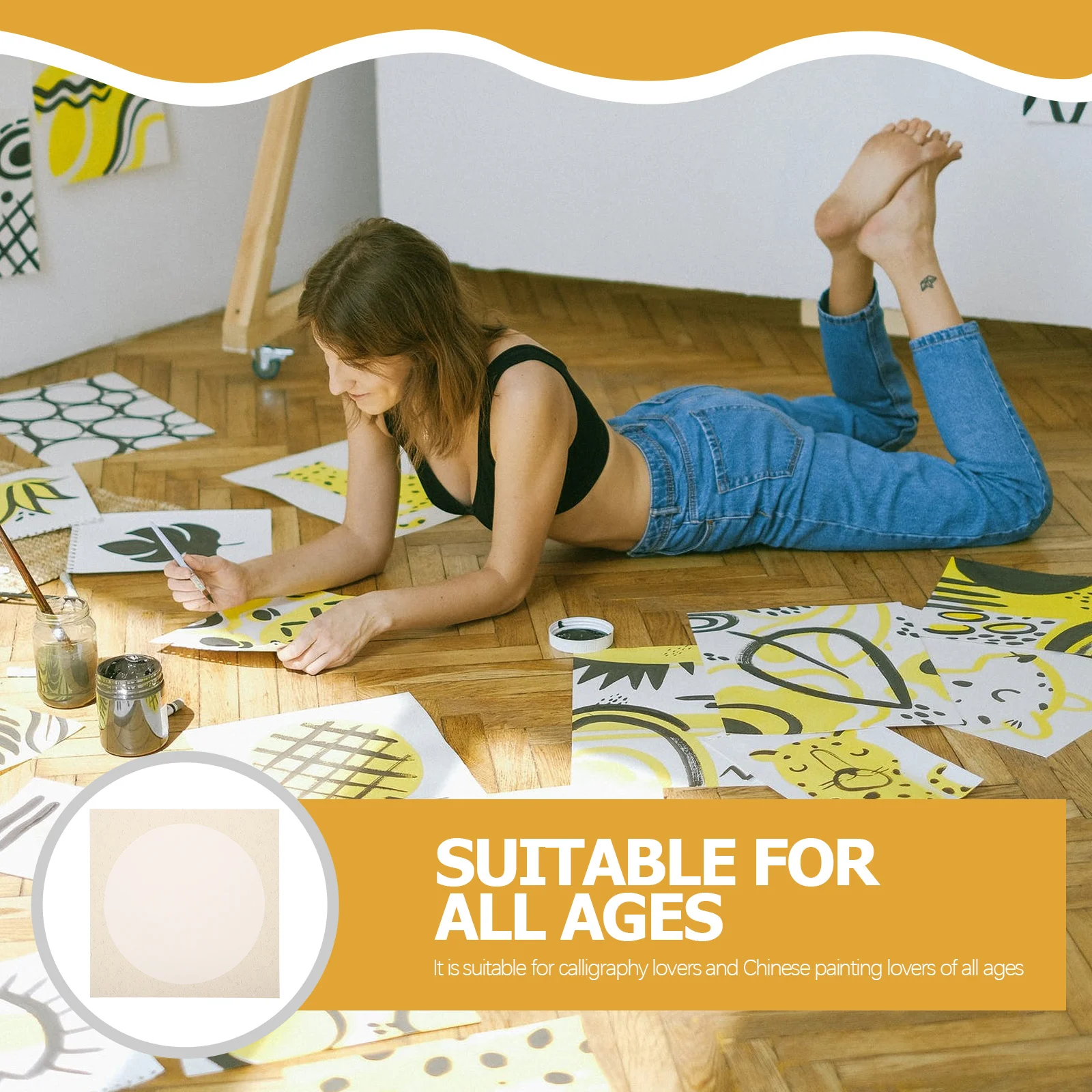 

2 Bags Chinese Painting and Calligraphy Decoration Rice Paper for Practice Xuan Paintings Blank