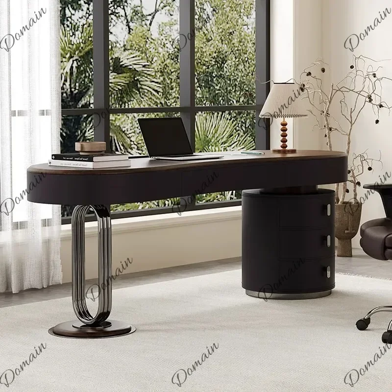 DF I Modern Storage Computer Desks Luxury Elegant Adult Notebook Gaming Desk Office Executive Wooden Escritorio Ordenador Furnit