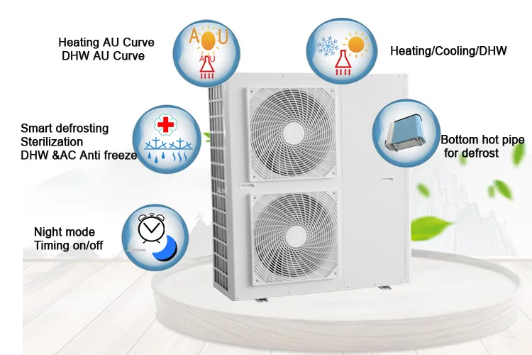 Europe 9KW 12KW 16KW 20KW DC Inverter Heat Pump Air To Water china heat pump heat pump factory