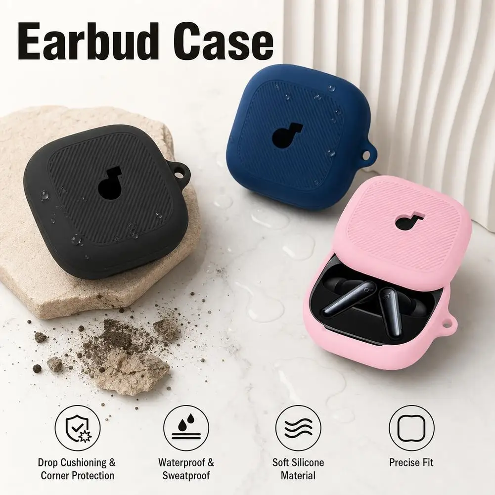 For Anker Soundcore Liberty 5 Case Bluetooth Earphones With Silicone Shockproof And Dustproof Protective Cover