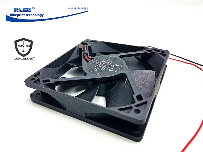 Guncaizhu-ventilador de refrigeración para chasis, accesorio de doble rodamiento de bolas, 12cm, 12V, 0.22a, 12025x120x25MM, nuevo, 120