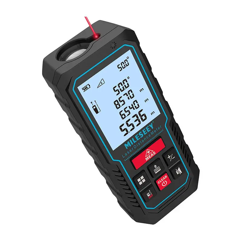 Mileseey S2 Laser Measure Rangefinder Handhold Mini Distance Range Finder Angle Meter Fast Result Screen For Home Construction