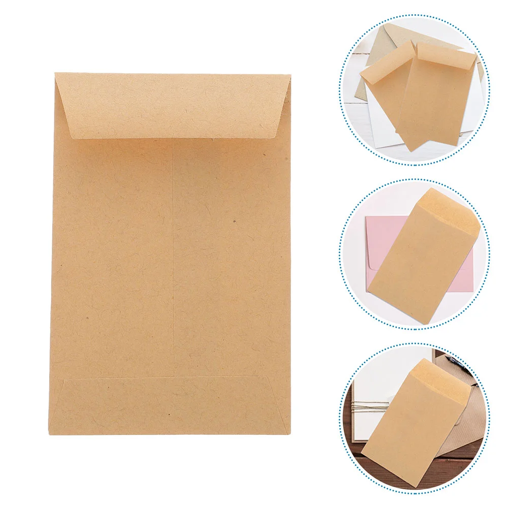 120 Pcs Seed Envelope Small Envelopes Storage for Seeds Chinese Style Kraft Paper