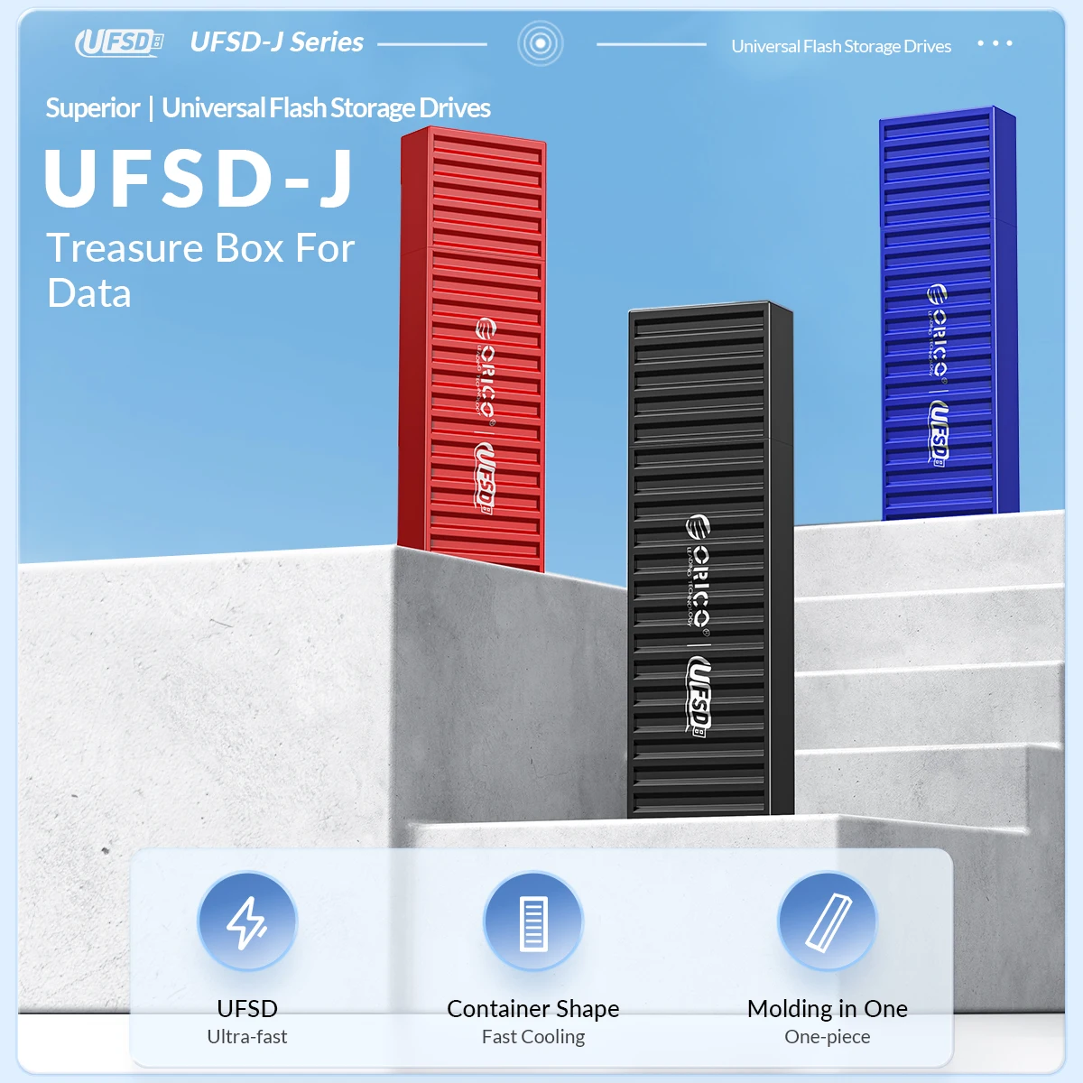 ORICO UFSD USB Flash Drives Metal 512GB 256GB 128GB 64GB With Type-c And USB Interface Pen  Drive Free Shipping