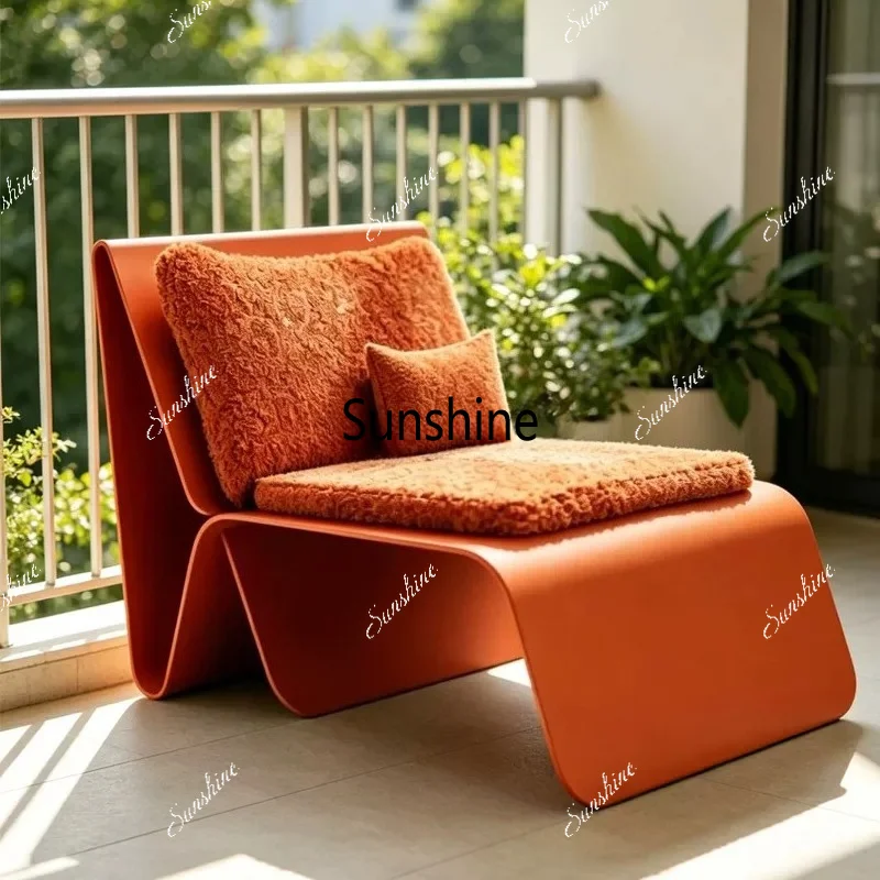 Curved Lazy Sofa Chair Hotel B & B Balcony Leisure Chair Single Chair