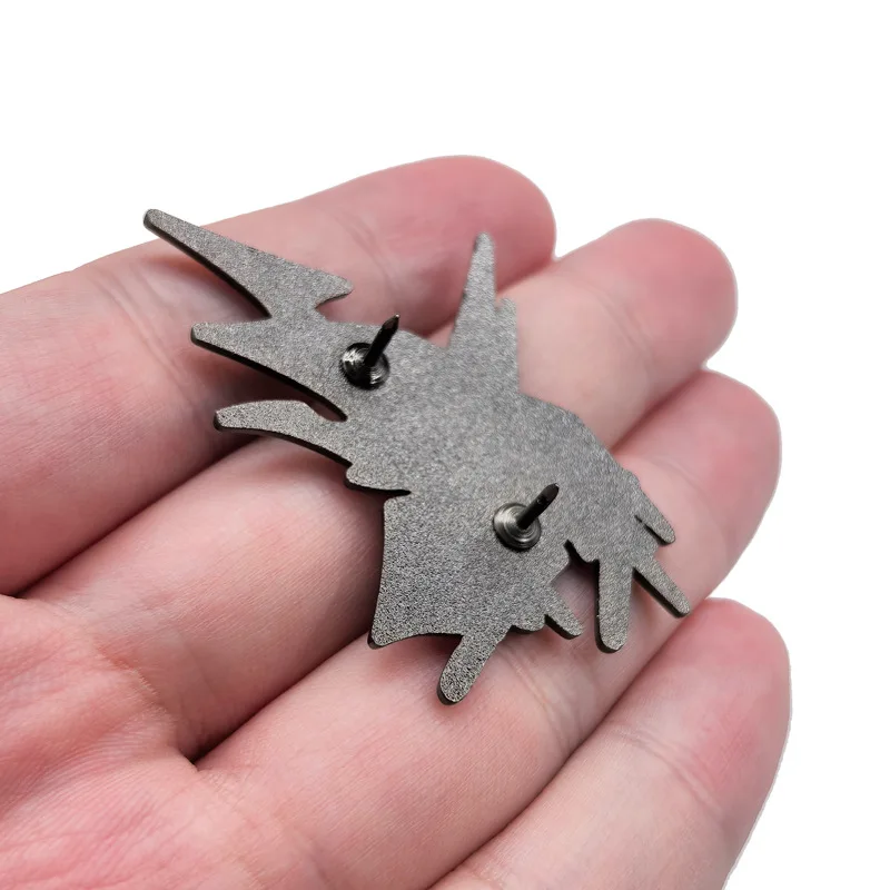 AMIDAMARU Metal Badge Anime SHAMAN KING Enamel Pins Japanese Manga Brooches for Bag Backpack Clothing Lapel ACG Decor Cosplay