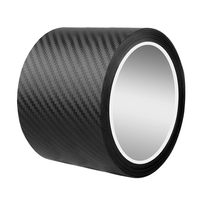 Pegatina de fibra de carbono 3D para coche, antiarañazos película protectora, impermeable, negro mate, Nano, para Honda y Toyota