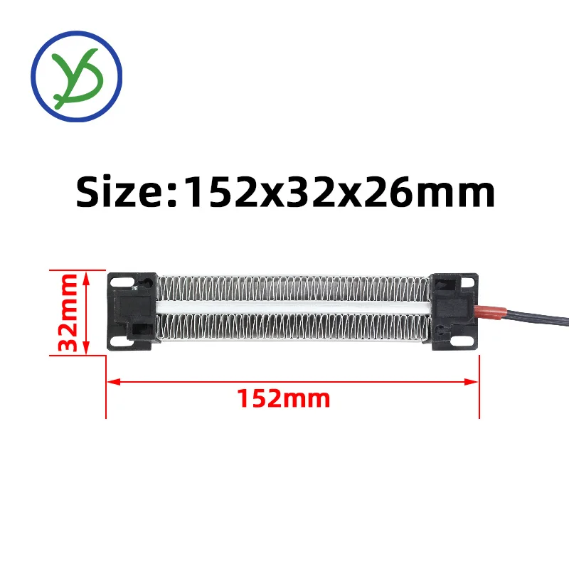 220V 300W AC DC PTC Ceramic Air Heater PTC Heating Element Electric Heater 108A1 152*32mm