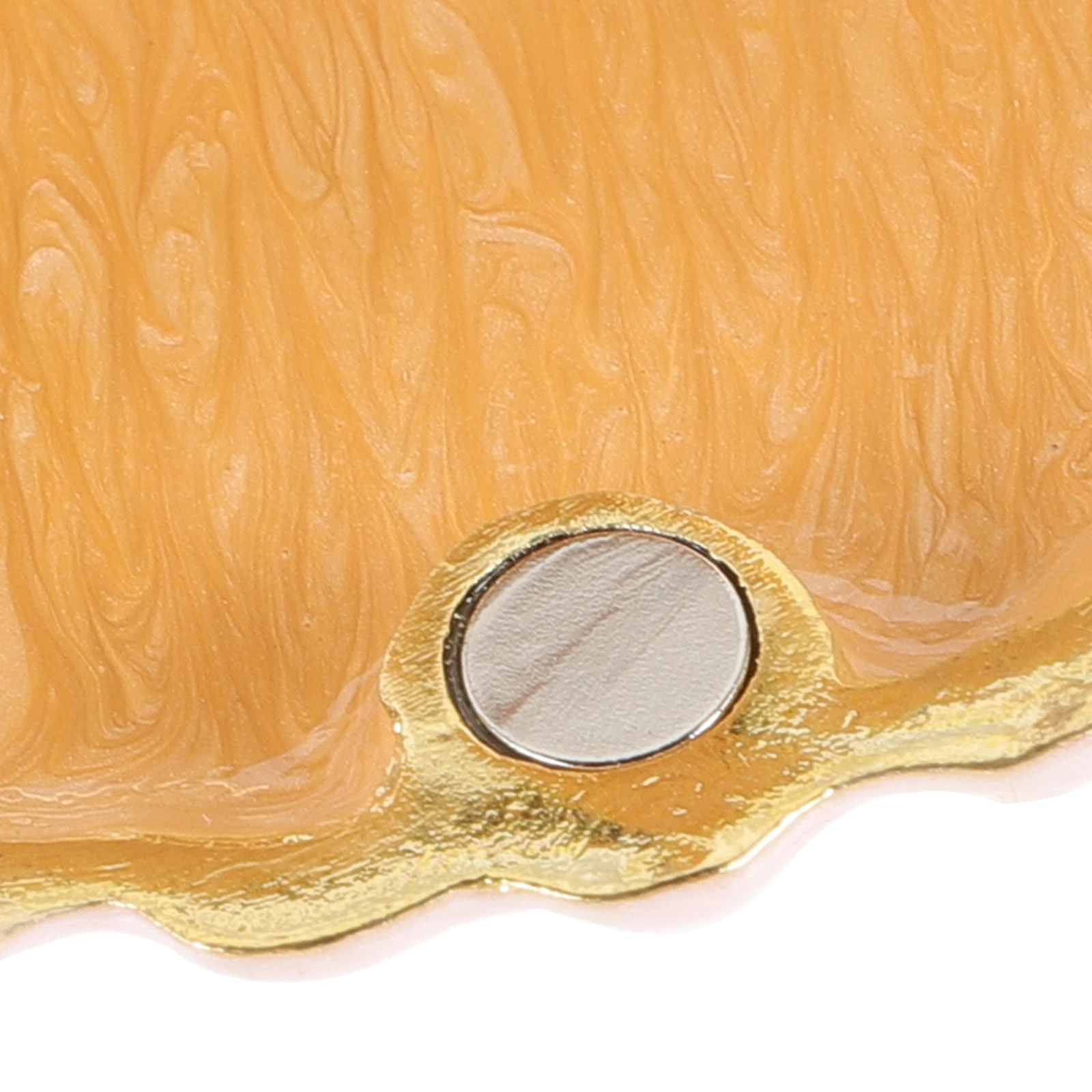 

Metal Seashell Jewelry Case Unique Shell Shaped Container Artistic Design Exquisite Craftsmanship Valentine Gift for Lovers Home