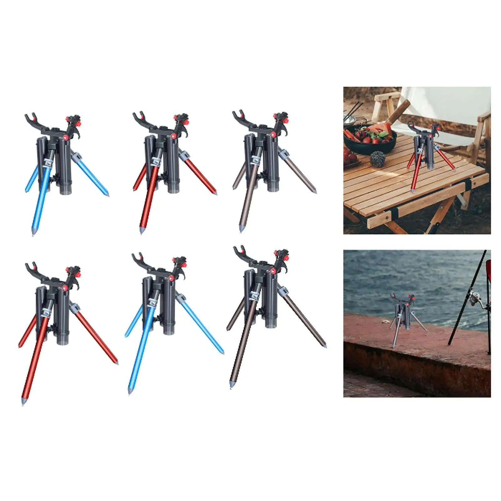 

Fishing Rod Tripod Bracket Accessories Pole Storage Rack for Ship Yacht Boat
