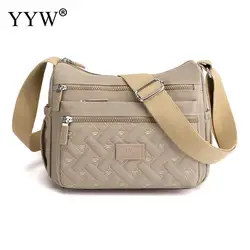 Borsa a tracolla Casual Multi tasca da donna borsa a tracolla impermeabile per uso quotidiano borsa da viaggio in Nylon di grande capacità