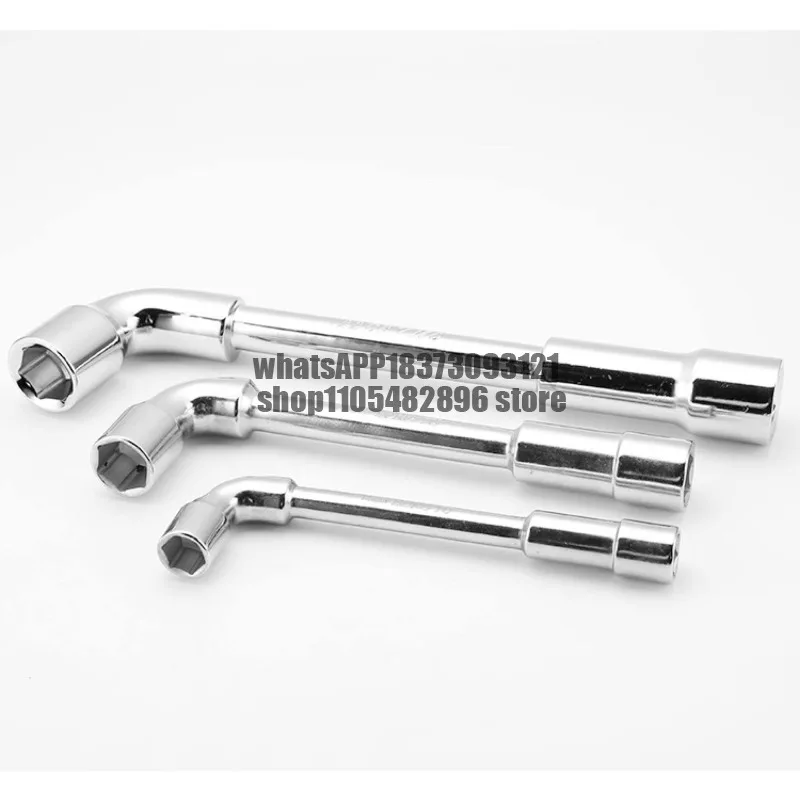 Pipe Sleeve Wrench Hexagon Elbow L-Shaped Outer Hexagon Tool 7 characters Single 7/8/10/12/14/17 mm