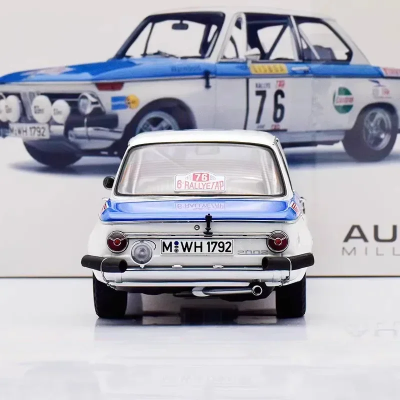 Autoart 1:18 2002 Tap Rally 1972 Warmbold/Davenport Simulação Edição Limitada Todo Aberto Liga de Metal Estático Modelo de Carro Brinquedo Presente