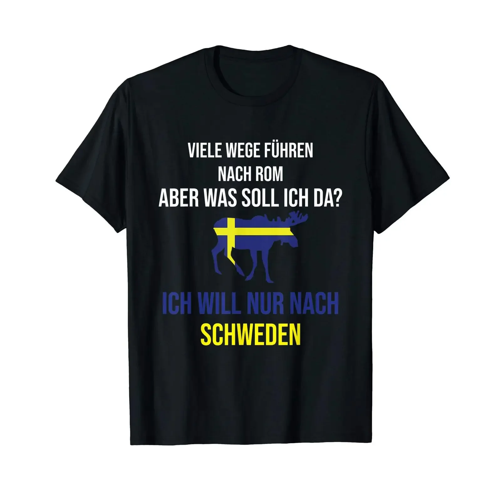 Sweden Holiday Travel Swedish Slogan T Shirt vintage Washed streetwear Stretched Breathable Stylish Comfortable