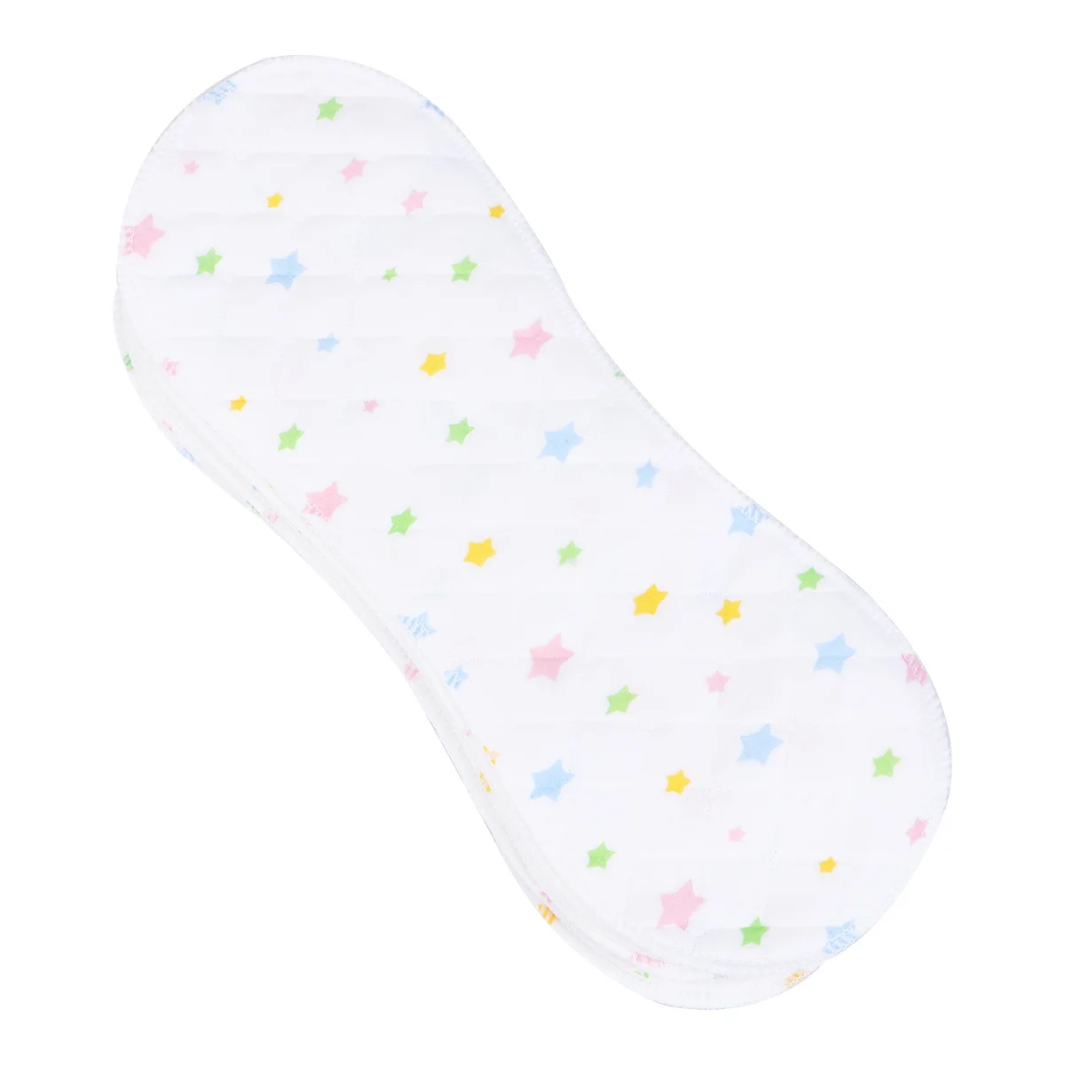 25 قطعة حفاضات الطفل قابلة لإعادة الاستخدام الخيزران الفحم إدراج ماصة تنفس الفول السوداني على شكل 3 طبقة القماش الحفاضات نمط #2