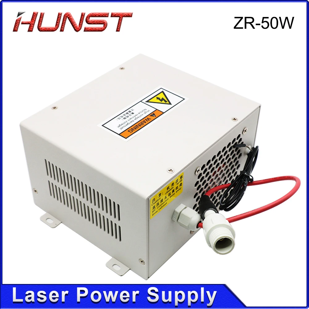 Лазерный источник питания HUNST ZR 50 Вт для станок для гравировки и резки стеклянных трубок Co2 мощностью 40 Вт и 50 Вт. Гарантия 2 года.