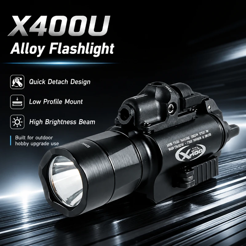 High Brightness X400U Metal Flashlight Quick Uninstall Under Mount Lamp With Alignment Modifiable Function
