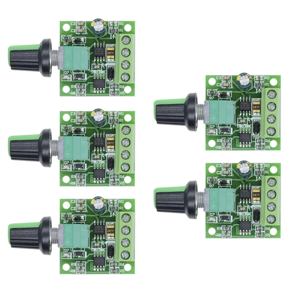 5pcs PWM Motor Speed Controller Voltage Regulator 2A Low Voltage DC LED Dimmer Speed Regulator With Self-Restoring Fuse