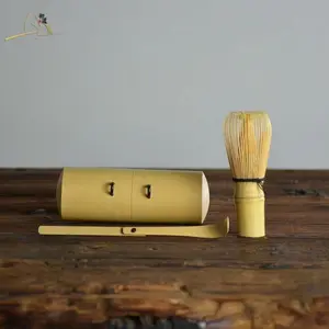 Дорожный мини-набор посуды из бамбука маття-японский набор Chasen и фотография