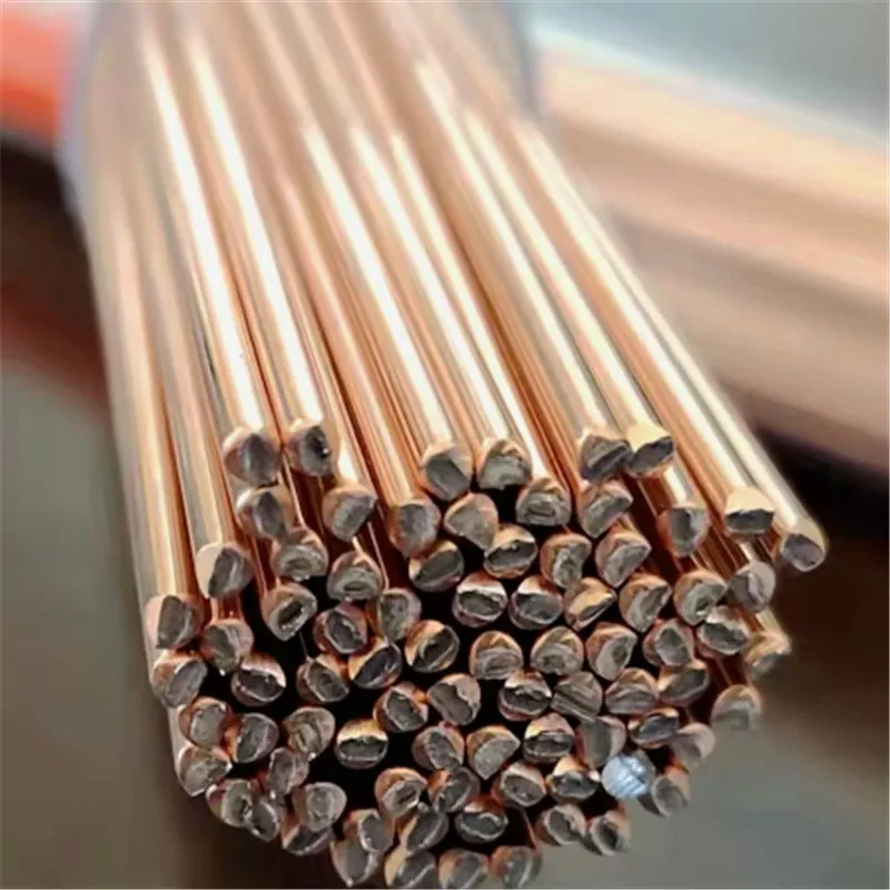 China Solder Brazing Filler Rod Welding Electrode BCuP-3 Alloy 5% Silver Phosphor Copper Brazing Rod