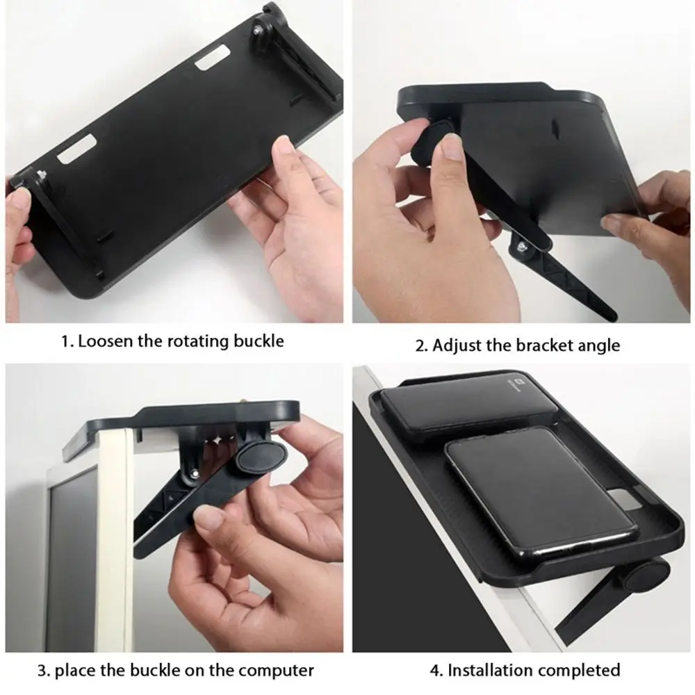 Screen Top Small objects Accessories Mounted TV Mounting Bracket Computer Top Holder Blower Organizer Shelf Bathroom Shelves
