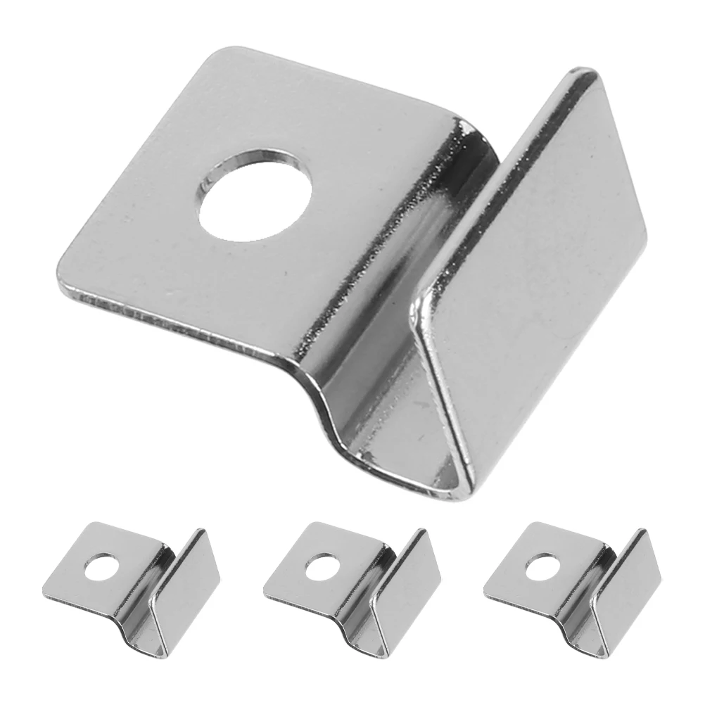 

4pcs Fish Tanks Glass Cover Clips 12mm Stainless Steel Fish Tank Lid Holders Glass Lid Support Holder For Rimless Aquariums