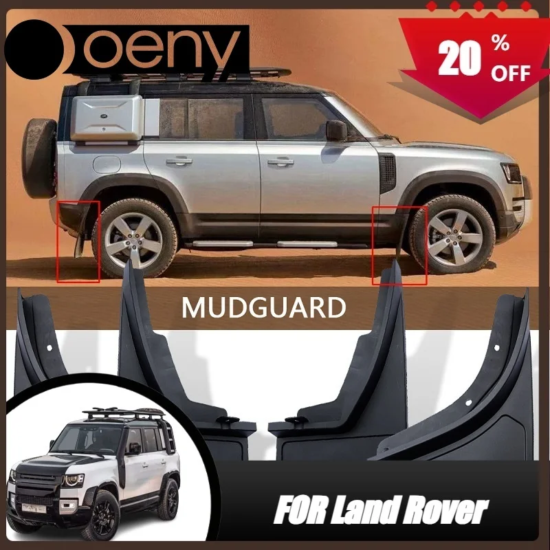 Подходит для ABS Black Land Rover Defender 110 130 2020-2024, автомобильное крыло, переднее и заднее колесо, брызговики, аксессуары для автомобильных крыльев Подходит для ABS Black Land Rover Defender 110 130 2020-2024, автомобильное крыло, переднее и заднее колесо, брызговики, аксессуары для автомобильных крыльев