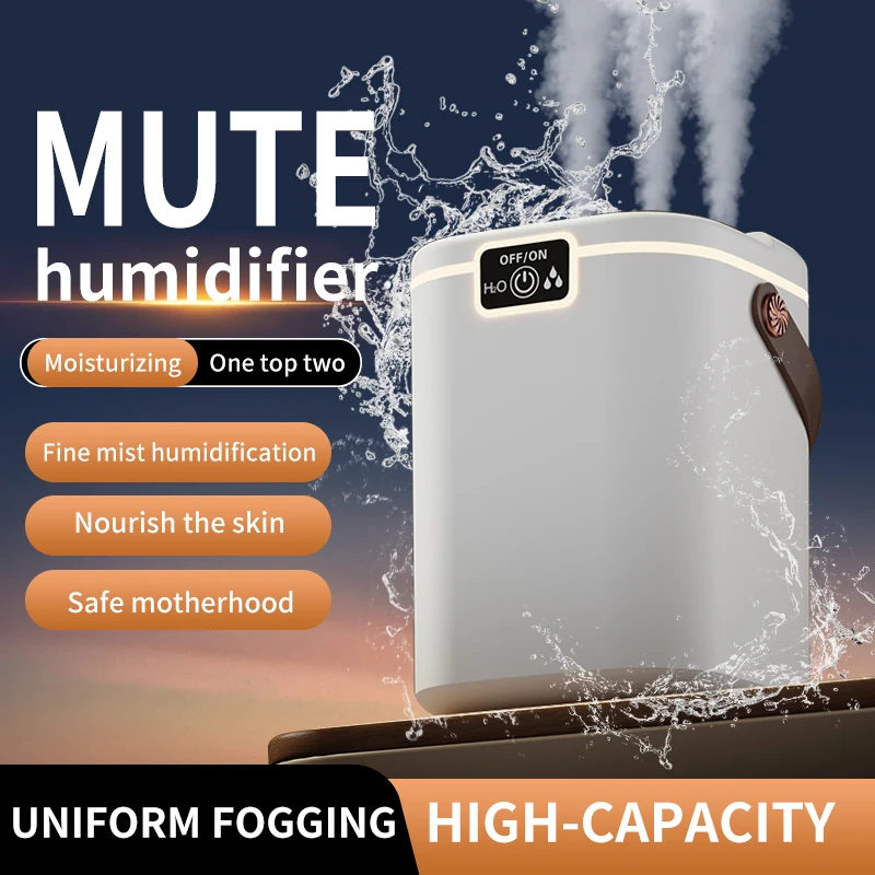 Three-spray Humidifier 1.8L Large-capacity Night Lighting Double-layer Filter Humidifier USB Desktop Silent Small Air Sprayer