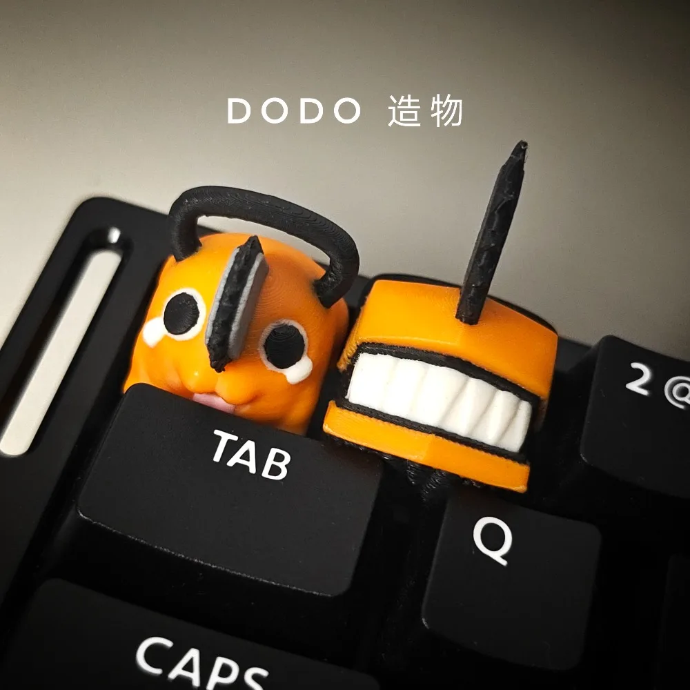 

Pochita Chainsaw Artisan Keycap Resin Custom Handmade Keyboard Cap Anime Cute KeyCap for Mechanical Keyboard Accessories Gifts