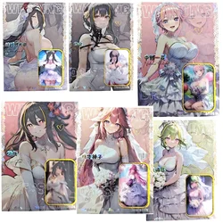 Dea storia Yae Miko Nakano Miku Yor Forger personaggi Anime collezione abbronzante Flash Card Cartoon Toys regalo di natale