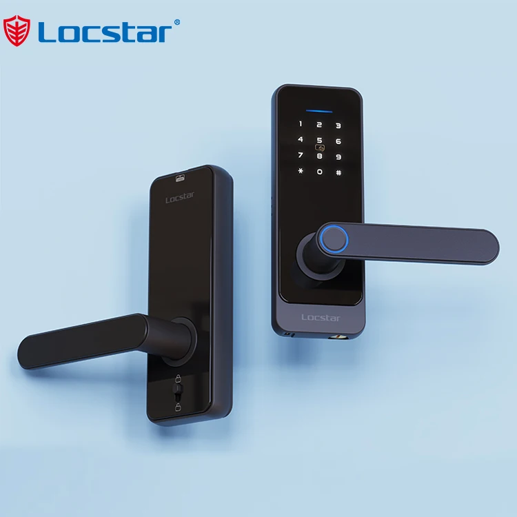 

Security Lock Hot Quality Serrure De Porte Intelligente Fechadura Digital Finger Print Branded Smart Door Lock with logo