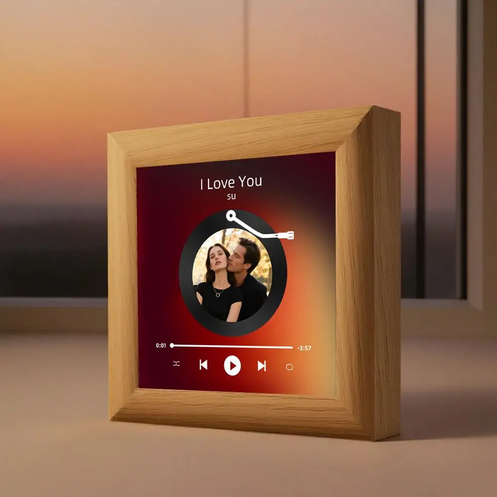 مخصص الموسيقى مغناطيس الثلاجة شخصية سبوتيفي البلاك المغناطيس يمكن أن يلعب الأغاني مخصص ألبوم الصور مغناطيس للثلاجة