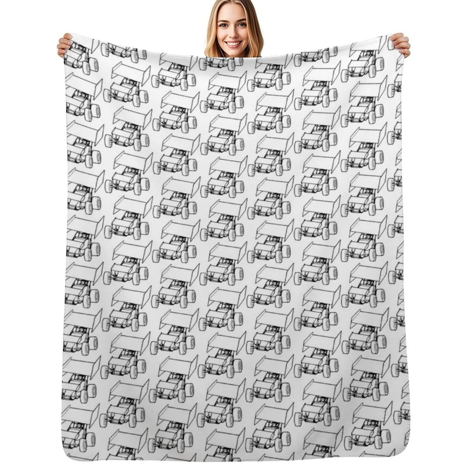 

Sprint Car Racing Dirt Track Throw Blanket Sofa Throw Luxury Brand Tourist Bed Fashionable Blankets