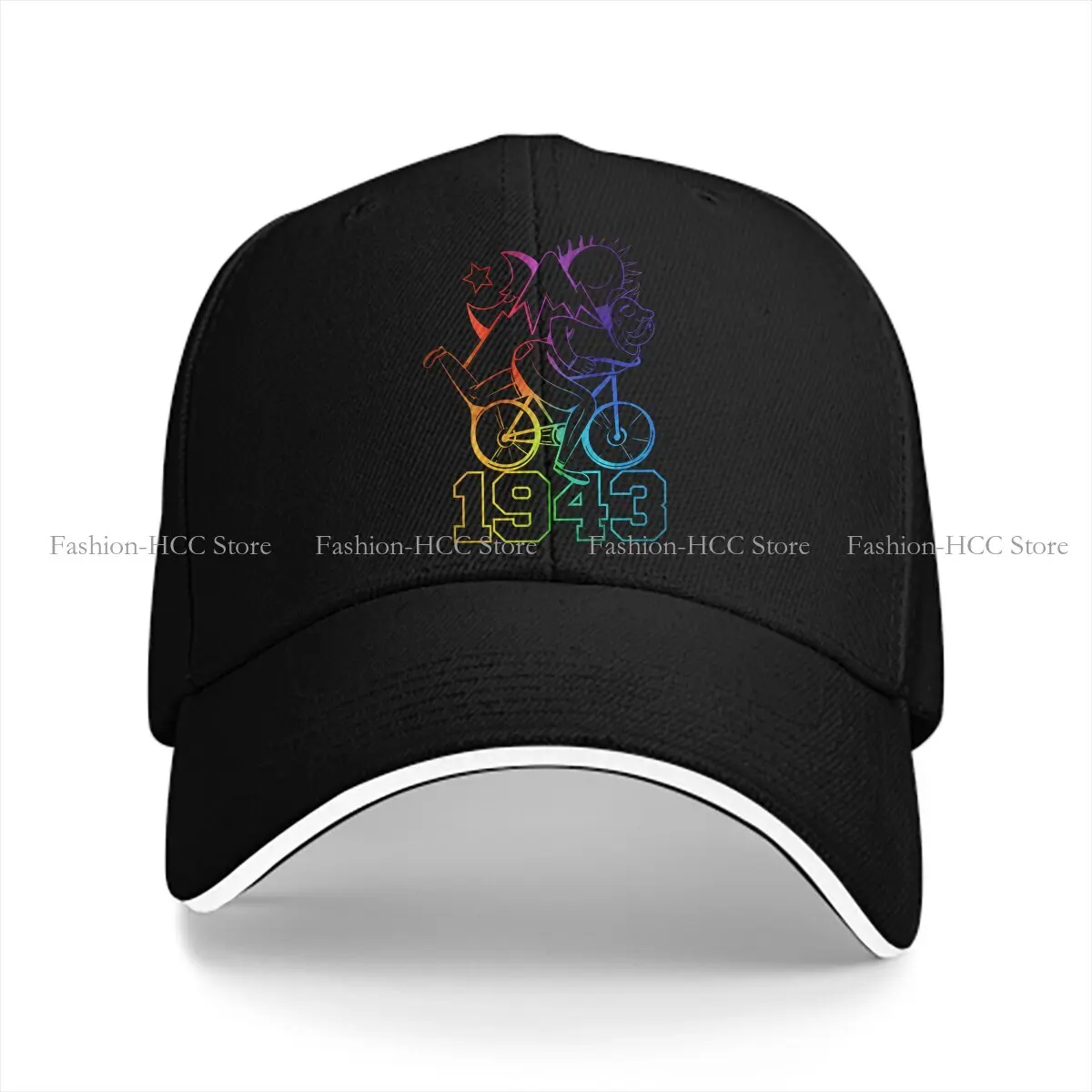 Summer Cap Sun Visor 1943 Psychedelic Hallucinogen Hip Hop Bike Bicycle Cycling Peaked Hats