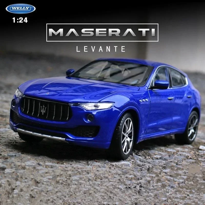 

WELLY 1:24 Maserati Levante SUV Alloy Diecast Car Model Metal Toy Vehicles Car Model High Simulation Collection Gifts Toys Boys